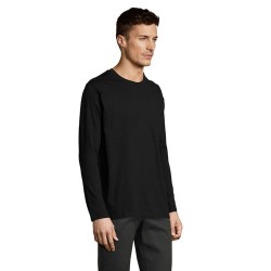 Tee-shirt Homme Personnalisé 100% Coton 190g - IMPERIAL MEN LSL Taille textile : 3XL Couleurs : noir profond goodies entreprise 