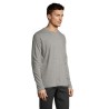 Tee-shirt Homme Personnalisé 100% Coton 190g - IMPERIAL MEN LSL Taille textile : XL Couleurs : gris chiné objet promotionnel éco