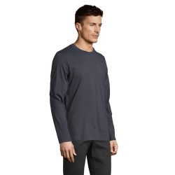 Tee-shirt Homme Personnalisé 100% Coton 190g - IMPERIAL MEN LSL Taille textile : XL Couleurs : gris souris marquage laser ultra 