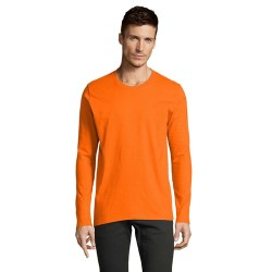 Tee-shirt Homme Personnalisé 100% Coton 190g - IMPERIAL MEN LSL Taille textile : L Couleurs : orange cadeau client original