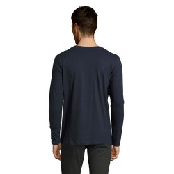 Tee-shirt Homme Personnalisé 100% Coton 190g - IMPERIAL MEN LSL Taille textile : L Couleurs : french navy impression logo haute 