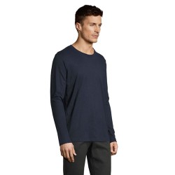 Tee-shirt Homme Personnalisé 100% Coton 190g - IMPERIAL MEN LSL Taille textile : L Couleurs : french navy marquage laser ultra p