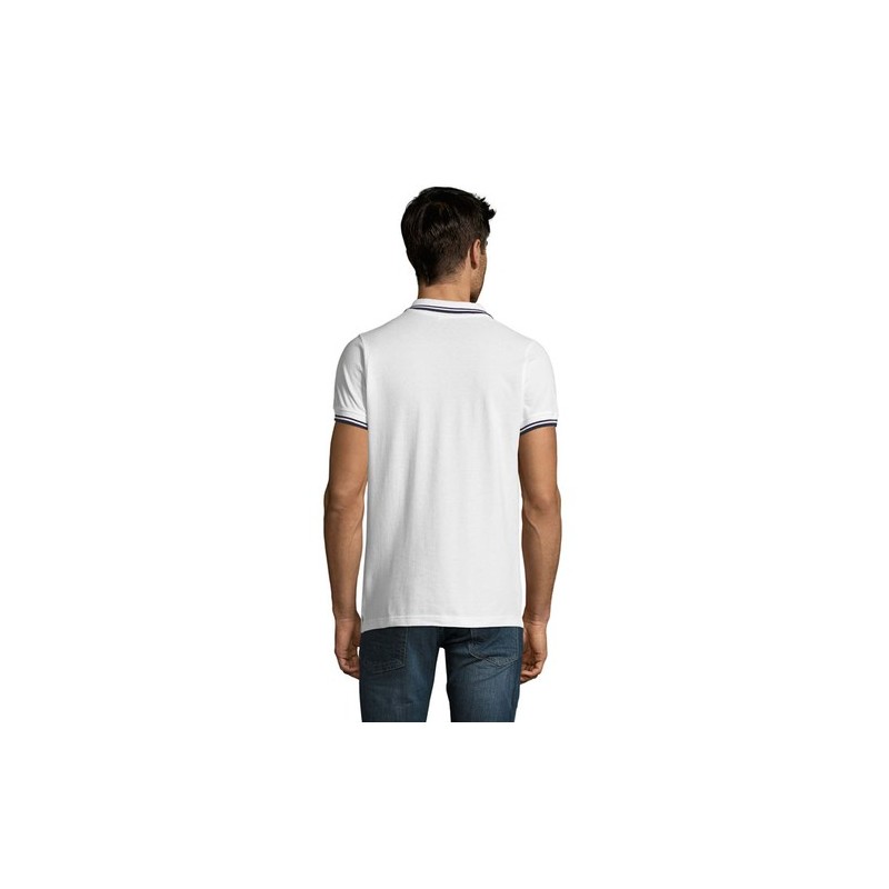 Polo Confortable Personnalisé 200 - Pasadena Men Taille textile : S Couleurs : blanc goodies publicitaire durable