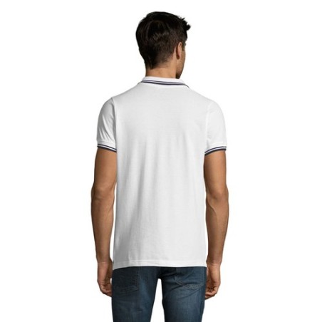 Polo Confortable Personnalisé 200 - Pasadena Men Taille textile : S Couleurs : blanc goodies publicitaire durable