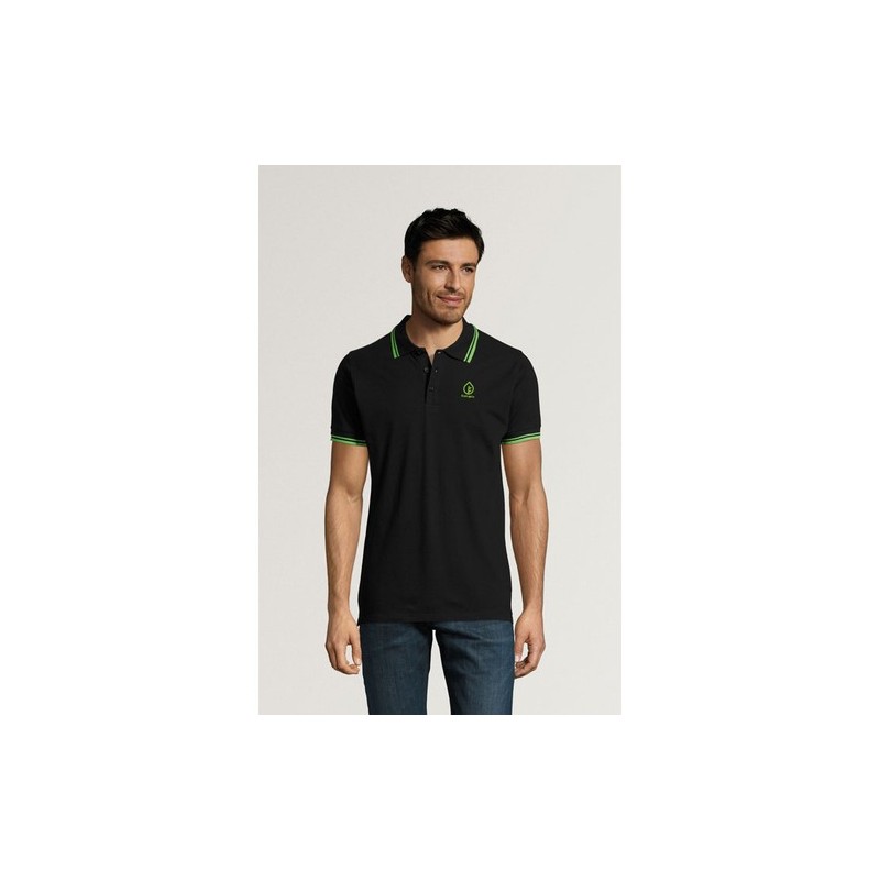 Polo Confortable Personnalisé 200 - Pasadena Men Taille textile : S Couleurs : blanc goodies publicitaire durable