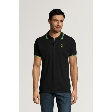 Polo Confortable Personnalisé 200 - Pasadena Men Taille textile : S Couleurs : blanc goodies publicitaire durable