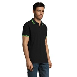 Polo Confortable Personnalisé 200 - Pasadena Men Taille textile : XL Couleurs : noir goodies publicitaire événementiel