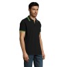 Polo Confortable Personnalisé 200 - Pasadena Men Taille textile : XL Couleurs : noir goodies publicitaire événementiel