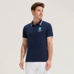 Polo Confortable Personnalisé 200 - Pasadena Men Taille textile : 3XL Couleurs : blanc livraison express 24h 48h