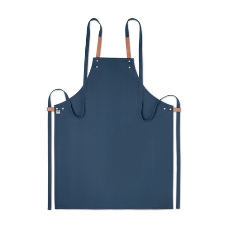 Tablier en coton organique 340 g/m² couleur Nagpur Matières : coton biologique Couleurs : bleu objet promotionnel éco-responsabl