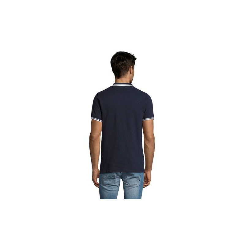 Polo Confortable Personnalisé 200 - Pasadena Men Taille textile : M Couleurs : blanc cadeau entreprise pas cher