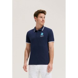 Polo Confortable Personnalisé 200 - Pasadena Men Taille textile : M Couleurs : blanc goodies personnalisé en stock
