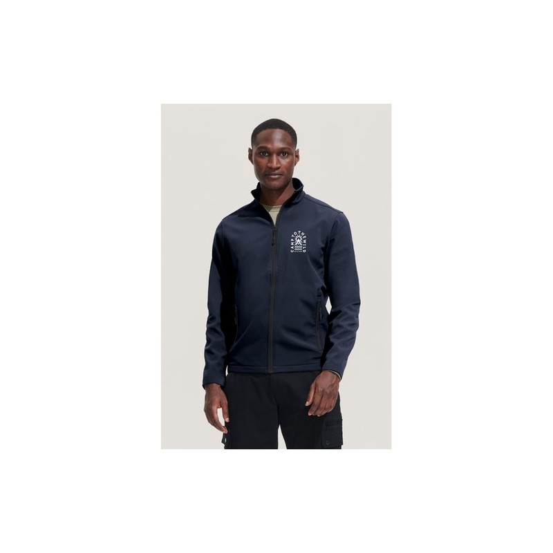 Veste Softshell Personnalisée Élégante 280g - RACE MEN Taille textile : XXL Couleurs : bleu royal marquage laser ultra précis