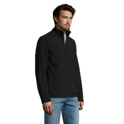 Veste Softshell Personnalisée Élégante 280g - RACE MEN Taille textile : S Couleurs : noir impression haute définition