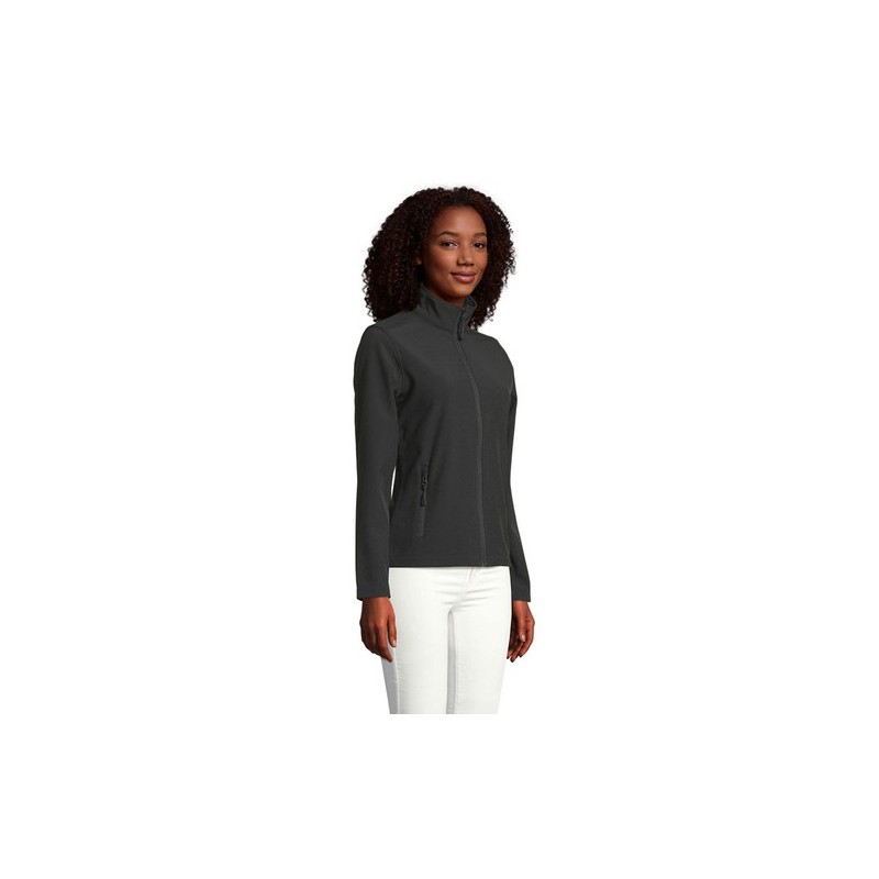 Veste Softshell Personnalisée et Confortable Zippée pour Femmes - RACE WOMEN Taille textile : L Couleurs : noir goodies publicit