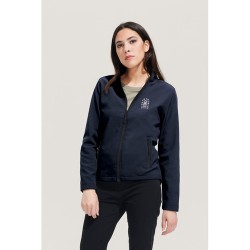 Veste Softshell Personnalisée et Confortable Zippée pour Femmes - RACE WOMEN Taille textile : M Couleurs : noir goodies entrepri