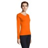 T-shirt Femme Personnalisé Élégant et Confortable - IMPERIAL LSL Taille textile : S Couleurs : orange objet publicitaire robuste