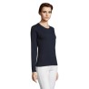 T-shirt Femme Personnalisé Élégant et Confortable - IMPERIAL LSL Taille textile : M Couleurs : french navy goodies publicitaire 