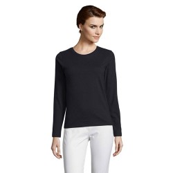 T-shirt Femme Personnalisé Élégant et Confortable - IMPERIAL LSL Taille textile : L Couleurs : noir profond goodies entreprise d