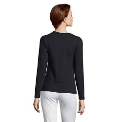 T-shirt Femme Personnalisé Élégant et Confortable - IMPERIAL LSL Taille textile : L Couleurs : noir profond goodies personnalisé