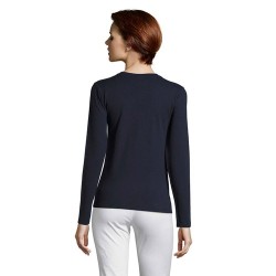 T-shirt Femme Personnalisé Élégant et Confortable - IMPERIAL LSL Taille textile : XL Couleurs : french navy cadeau client origin