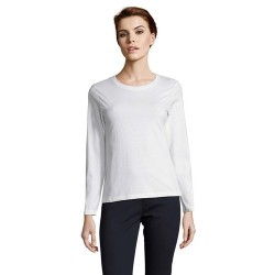 T-shirt Femme Personnalisé Élégant et Confortable - IMPERIAL LSL Taille textile : XXL Couleurs : blanc cadeau entreprise pas che