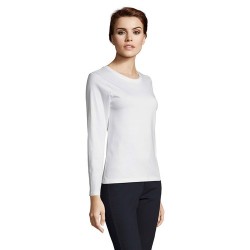 T-shirt Femme Personnalisé Élégant et Confortable - IMPERIAL LSL Taille textile : XXL Couleurs : blanc goodies entreprise design