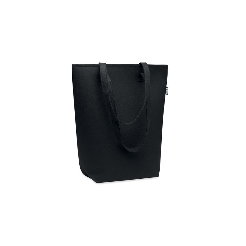 Sac Shopping Éco-responsable en Feutre RPET Personnalisé NATA Matières : PET recyclé Couleurs : noir