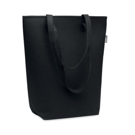 Sac Shopping Éco-responsable en Feutre RPET Personnalisé NATA Matières : PET recyclé Couleurs : noir