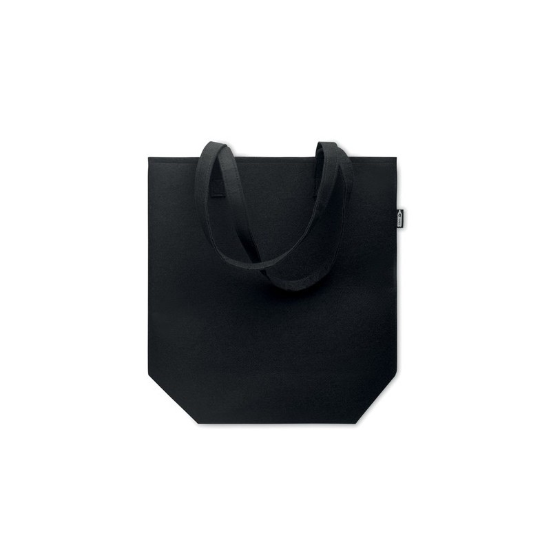 Sac Shopping Éco-responsable en Feutre RPET Personnalisé NATA Matières : PET recyclé Couleurs : noir goodies publicitaire événem