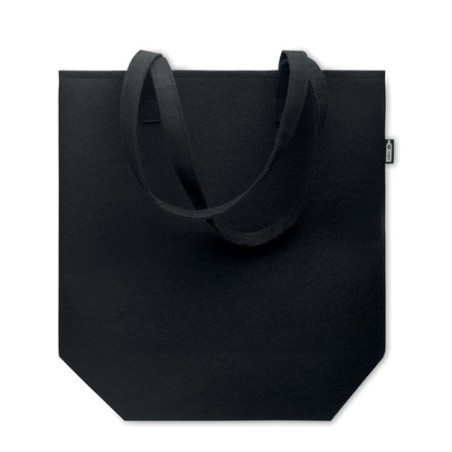 Sac Shopping Éco-responsable en Feutre RPET Personnalisé NATA Matières : PET recyclé Couleurs : noir goodies publicitaire événem