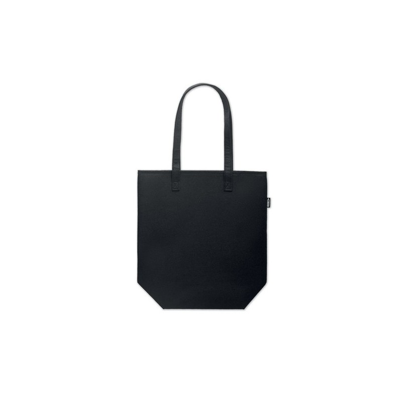Sac Shopping Éco-responsable en Feutre RPET Personnalisé NATA Matières : PET recyclé Couleurs : noir goodies entreprise design