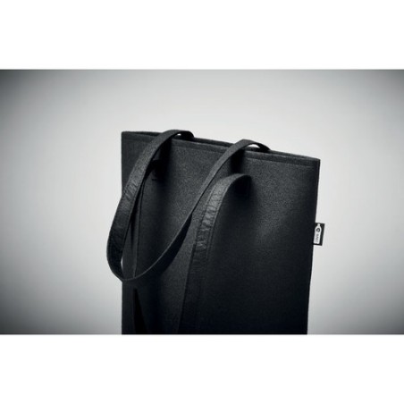 Sac Shopping Éco-responsable en Feutre RPET Personnalisé NATA Matières : PET recyclé Couleurs : noir cadeau client original