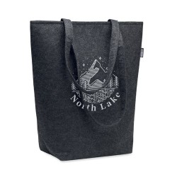 Sac Shopping Éco-responsable en Feutre RPET Personnalisé NATA Matières : PET recyclé Couleurs : pierre impression logo haute qua