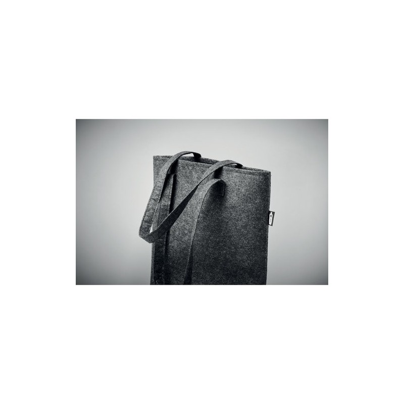Sac Shopping Éco-responsable en Feutre RPET Personnalisé NATA Matières : PET recyclé Couleurs : pierre marquage couleur éclatant