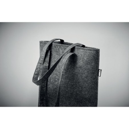 Sac Shopping Éco-responsable en Feutre RPET Personnalisé NATA Matières : PET recyclé Couleurs : pierre marquage couleur éclatant
