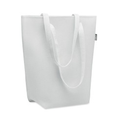 Sac Shopping Éco-responsable en Feutre RPET Personnalisé NATA Matières : PET recyclé Couleurs : blanc cadeau entreprise pas cher