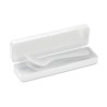 Set de Couverts Réutilisables Pratiques en PP Personnalisé RIGATA Matières : polypropylène (PP) Couleurs : blanc