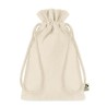 Sac cadeau  en coton biologique S personnalisé AMBER SMALL Matières : coton Couleurs : beige