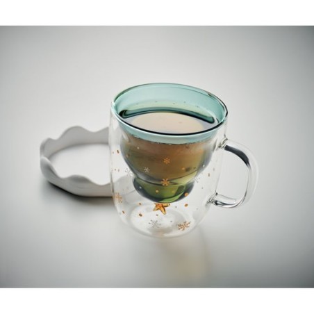 Tasse Double Paroi en Verre VERDE - Élégance et Praticité