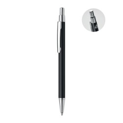 Stylo bille  en aluminium recyclé personnalisé DANA Matières : aluminium recyclé  Couleurs : noir objet promotionnel éco-respons