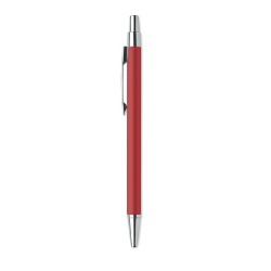 Stylo bille  en aluminium recyclé personnalisé DANA Matières : aluminium recyclé  Couleurs : rouge marquage couleur éclatante