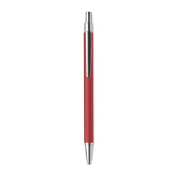 Stylo bille  en aluminium recyclé personnalisé DANA Matières : aluminium recyclé  Couleurs : rouge goodies publicitaire événemen