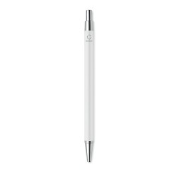 Stylo bille  en aluminium recyclé personnalisé DANA Matières : aluminium recyclé  Couleurs : blanc impression haute définition