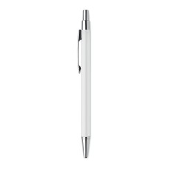 Stylo bille  en aluminium recyclé personnalisé DANA Matières : aluminium recyclé  Couleurs : blanc cadeau client original