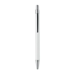 Stylo bille  en aluminium recyclé personnalisé DANA Matières : aluminium recyclé  Couleurs : blanc goodies publicitaire durable