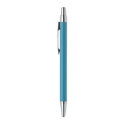 Stylo bille  en aluminium recyclé personnalisé DANA Matières : aluminium recyclé  Couleurs : turquoise objet publicitaire robust