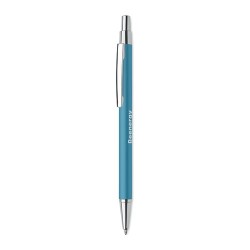 Stylo bille  en aluminium recyclé personnalisé DANA Matières : aluminium recyclé  Couleurs : turquoise goodies entreprise design