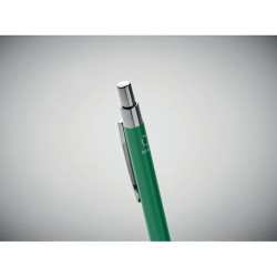 Stylo bille  en aluminium recyclé personnalisé DANA Matières : aluminium recyclé  Couleurs : vert cadeau affaires élégant