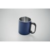 Mug double paroi personnalisé 300 ml idéal cadeau publicitaire TANISS Matières : acier inoxydable Couleurs : bleu marine goodies